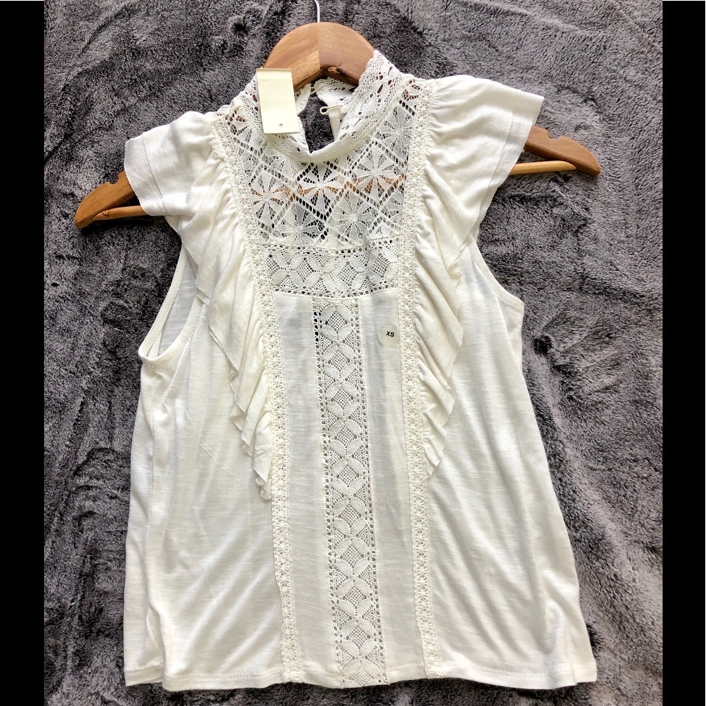 Lacey boho style top